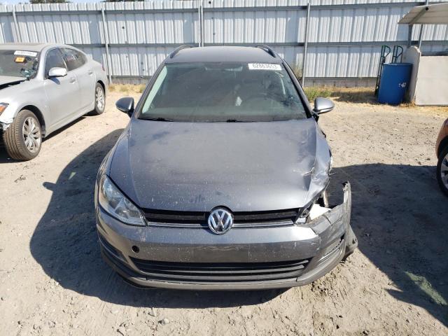 3VWCA7AUXFM520147 - 2015 VOLKSWAGEN GOLF SPORT TDI S GRAY photo 5