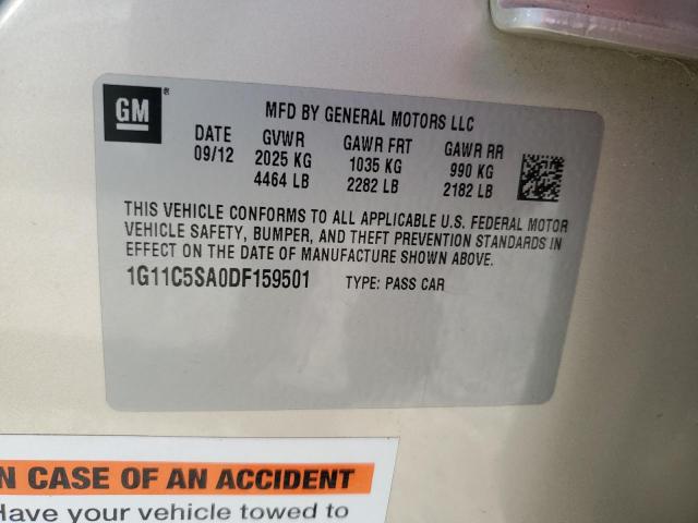 1G11C5SA0DF159501 - 2013 CHEVROLET MALIBU 1LT 棕色 照片 12