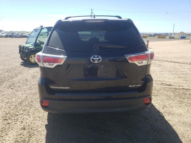 5TDJKRFH9FS223191 - 2015 TOYOTA HIGHLANDER XLE Qara foto 6