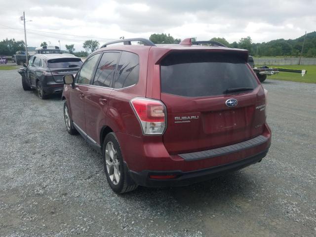 JF2SJATC8HH456960 - 2017 SUBARU FORESTER 2.5I TOURING MAROON photo 2