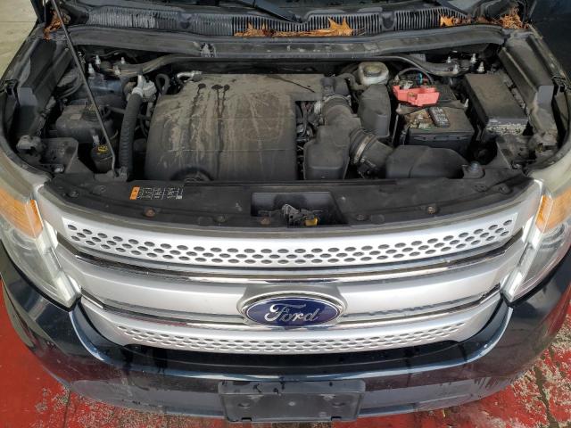 1FM5K8D83EGC00489 - 2014 FORD EXPLORER XLT შავი ფოტო 12