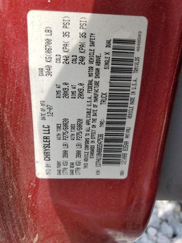 1D7HU18N88S547536 - 2008 DODGE RAM 1500 ST RED photo 12