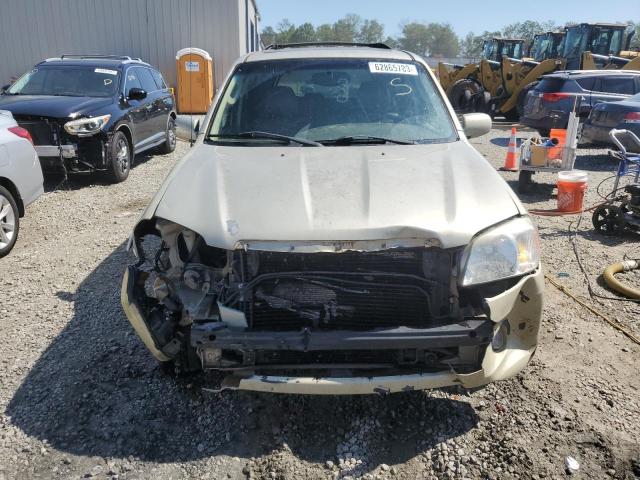 4F2CZ06155KM13417 - 2005 MAZDA TRIBUTE S BEIGE photo 5