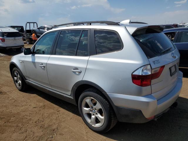 WBXPC93437WJ01973 - 2007 BMW X3 3.0SI SILVER photo 2