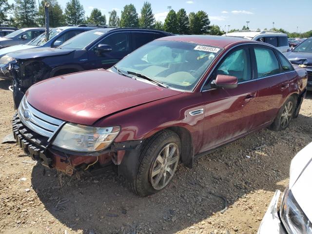 1FAHP24W08G182980 - 2008 FORD TAURUS SEL RED photo 1