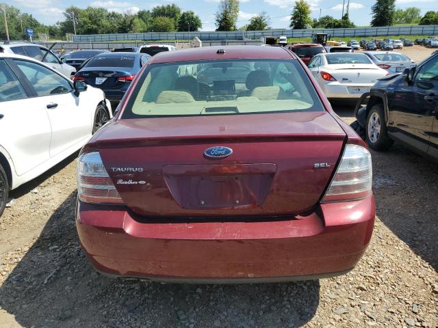 1FAHP24W08G182980 - 2008 FORD TAURUS SEL RED photo 6