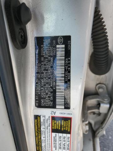 4T1BK3DB3CU454154 - 2012 TOYOTA AVALON BASE SILVER photo 13