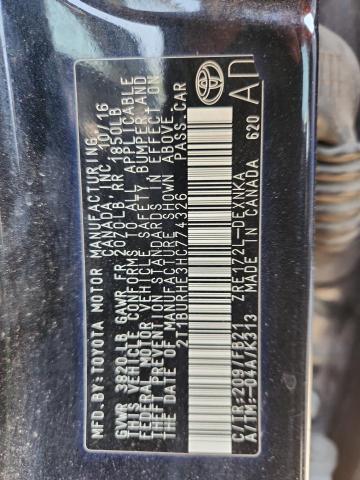 2T1BURHE3HC774326 - 2017 TOYOTA COROLLA L 黑色 照片 12