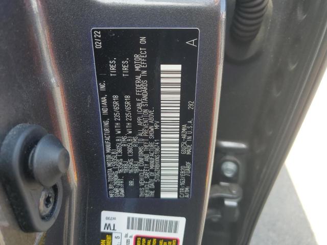 5TDGZRBHXNS196741 - 2022 TOYOTA HIGHLANDER XLE Boz foto 14