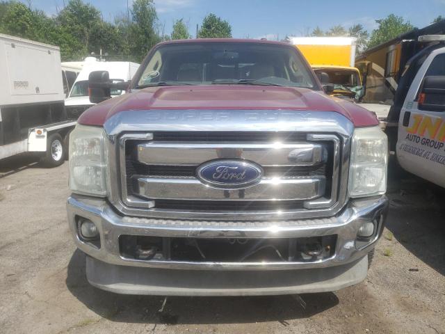 1FT8W3BT2DEA97544 - 2013 FORD F350 SUPER DUTY BURGUNDY photo 5