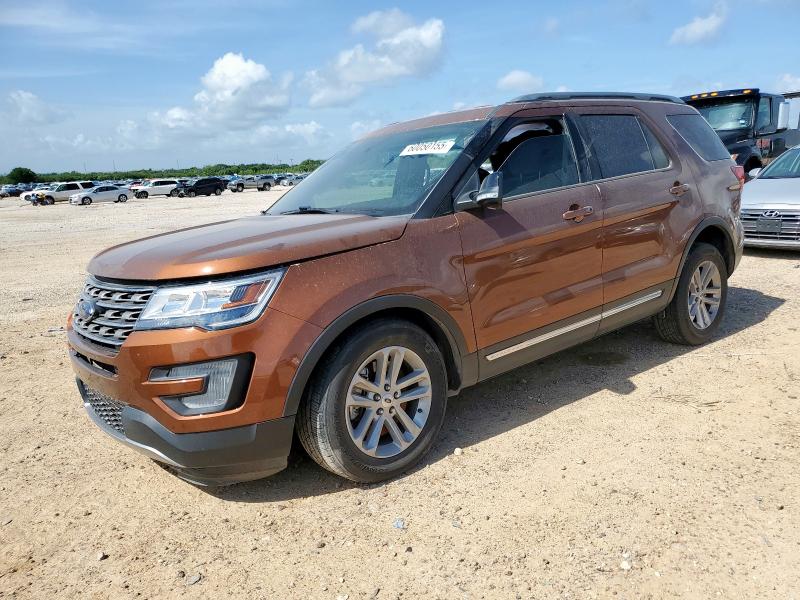 1FM5K7DH4HGD98501 - 2017 FORD EXPLORER XLT Коричневый фото 2