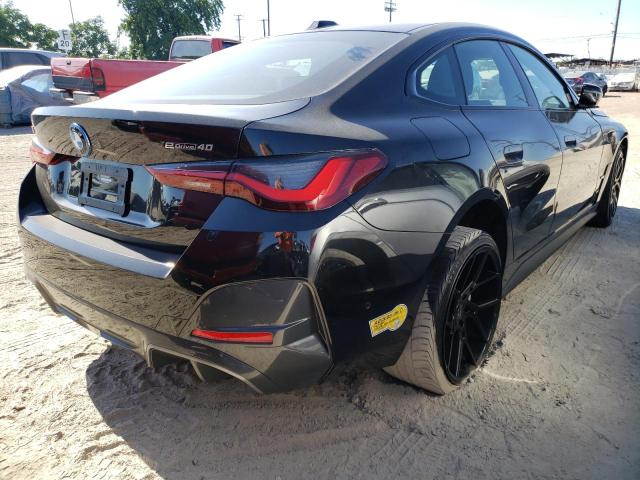 WBY73AW0XNFN03718 - 2022 BMW I4 EDRIVE4 BLACK photo 3