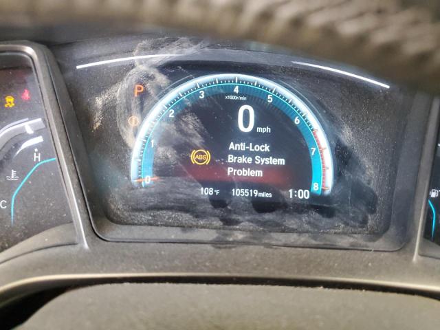 SHHFK7H73JU400330 - 2018 HONDA CIVIC EXL ნაცრისფერი ფოტო 9