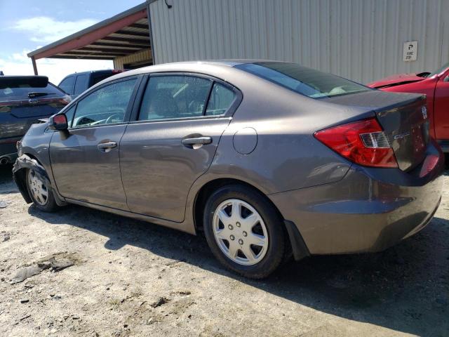 19XFB2F55CE378118 - 2012 HONDA CIVIC LX GRAY photo 2