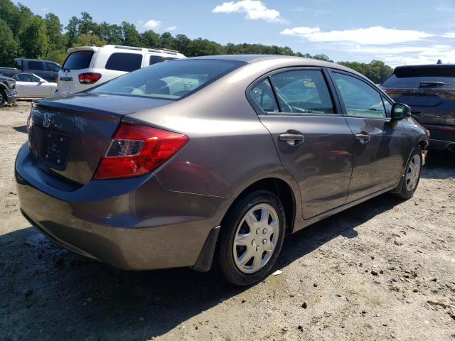 19XFB2F55CE378118 - 2012 HONDA CIVIC LX GRAY photo 3