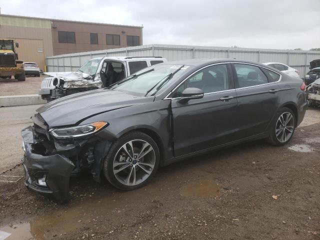 3FA6P0D92LR152225 - 2020 FORD FUSION TITANIUM GRAY photo 1