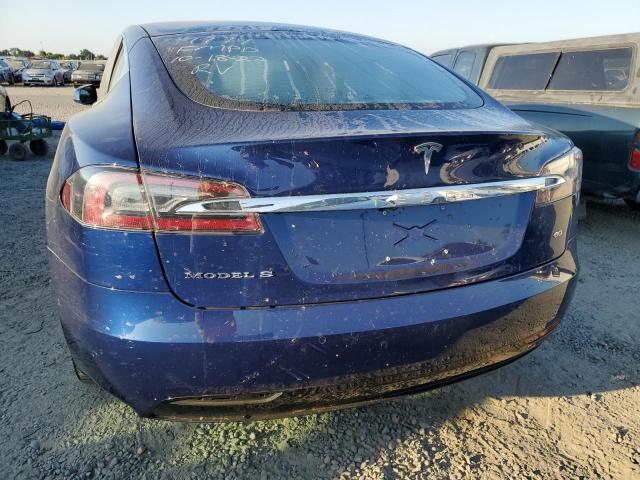5YJSA1E14HF189973 - 2017 TESLA MODEL S Կապույտ լուսանկար 6