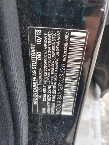 WDDGF8AB0ER323226 - 2014 MERCEDES-BENZ C 300 4MATIC BLACK photo 12