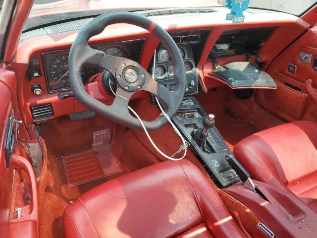 1Z878AS435643 - 1980 CHEVROLET CORVETTE RED photo 8