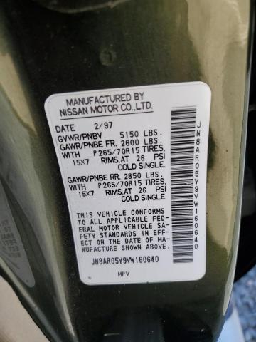 JN8AR05Y9VW160640 - 1997 NISSAN PATHFINDER LE 绿色 照片 13