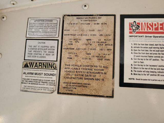 4DRBUAFN05B975658 - 2005 IC CORPORATION 3000 黄色 照片 10