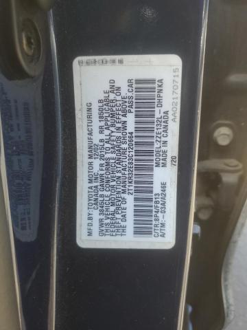 2T1KR32E83C120664 - 2003 TOYOTA COROLLA MA XR BLUE photo 12