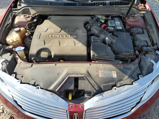 3LN6L2JK8DR813097 - 2013 LINCOLN MKZ RED photo 11