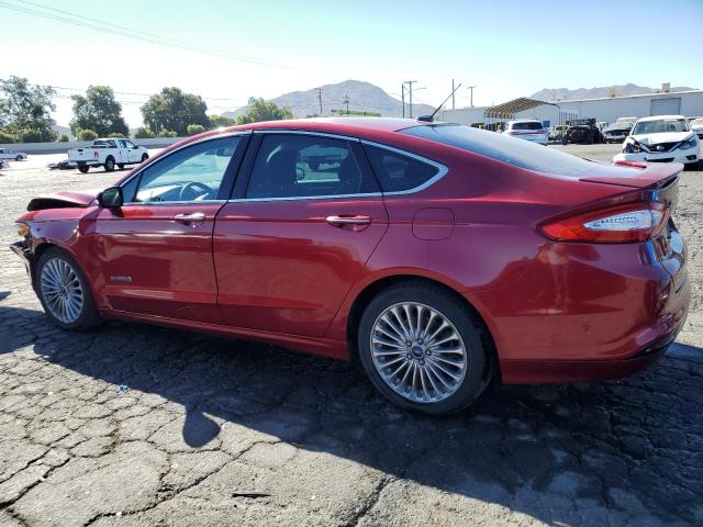 3FA6P0RU5DR297158 - 2013 FORD FUSION TITANIUM HEV RED photo 2