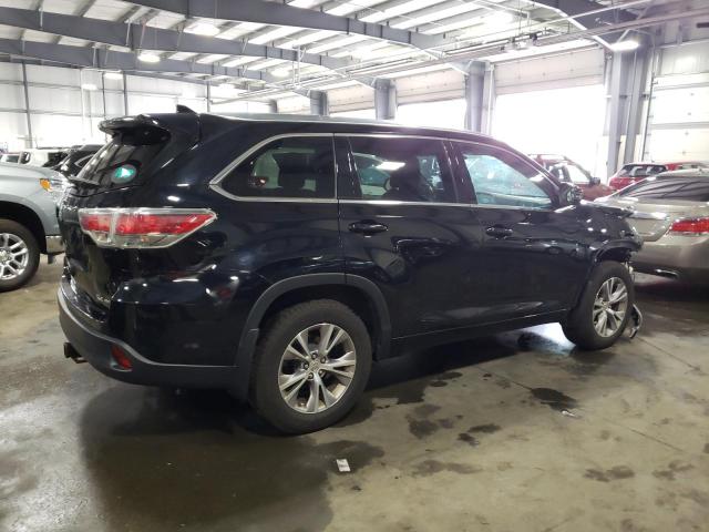 5TDJKRFH4FS144530 - 2015 TOYOTA HIGHLANDER XLE Schwarz Foto 3