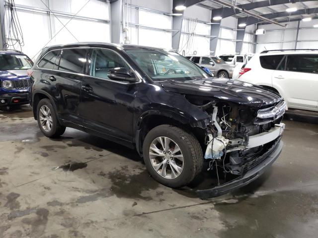 5TDJKRFH4FS144530 - 2015 TOYOTA HIGHLANDER XLE Schwarz Foto 4