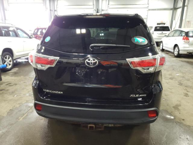 5TDJKRFH4FS144530 - 2015 TOYOTA HIGHLANDER XLE Schwarz Foto 6