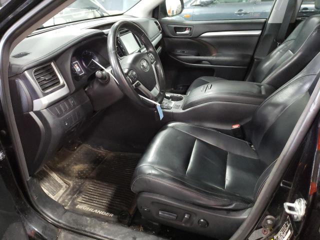 5TDJKRFH4FS144530 - 2015 TOYOTA HIGHLANDER XLE Schwarz Foto 7