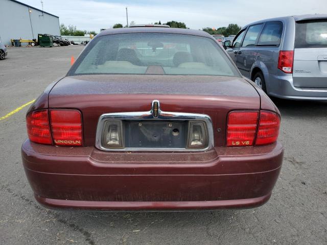 1LNHM87A32Y607546 - 2002 LINCOLN LS BURGUNDY photo 6