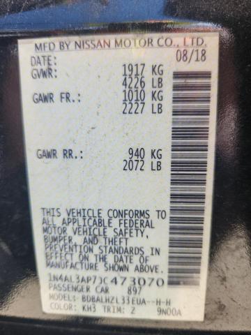 1N4AL3AP7JC473070 - 2018 NISSAN ALTIMA 2.5 Noir photo 12