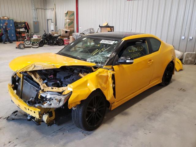 JTKJF5C77C3022890 - 2012 TOYOTA SCION TC ყვითელი ფოტო 2