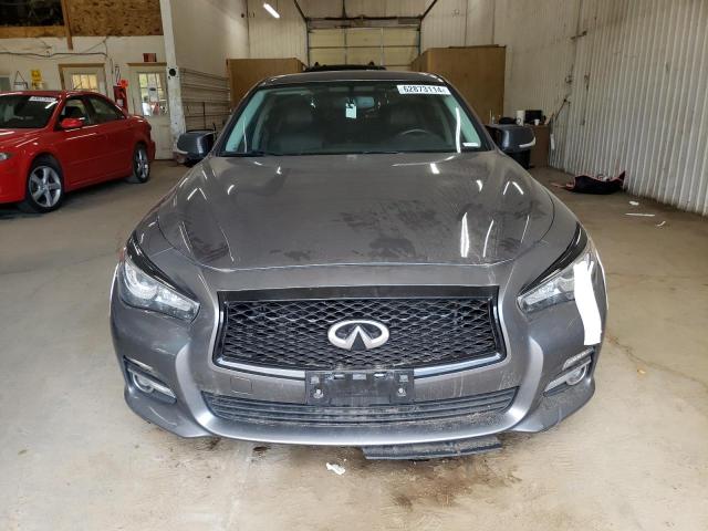 JN1BV7AR4FM409302 - 2015 INFINITI Q50 BASE GRAY photo 5