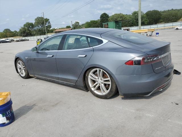 5YJSA1H12EFP37296 - 2014 TESLA MODEL S Сұр фото 2