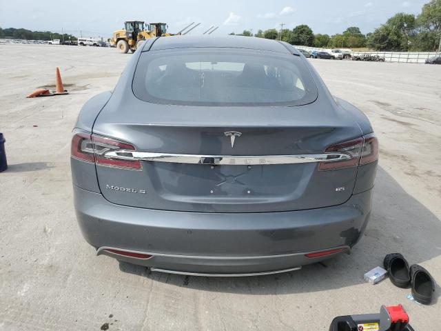 5YJSA1H12EFP37296 - 2014 TESLA MODEL S Сұр фото 6