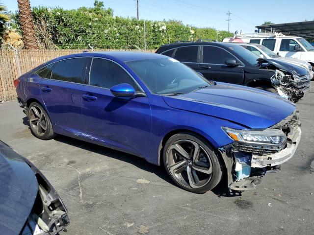 1HGCV1F37JA085941 - 2018 HONDA ACCORD SPORT 蓝色 照片 4