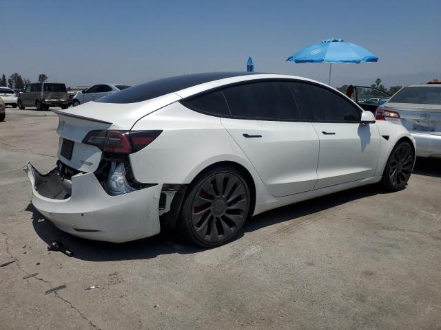 5YJ3E1EC7NF267314 - 2022 TESLA MODEL 3 白色 照片 3