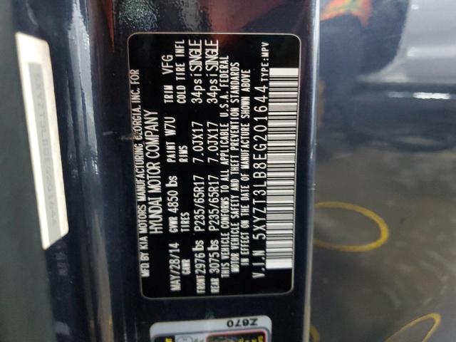 5XYZT3LB8EG201644 - 2014 HYUNDAI SANTA FE S 蓝色 照片 13