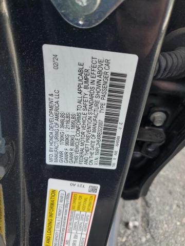 19XFL2H5XRE022007 - 2024 HONDA CIVIC LX GRAY photo 12