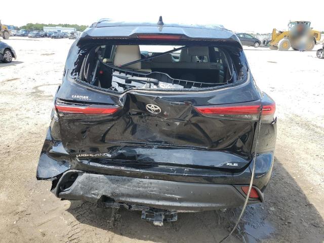 5TDGZRAH4LS512231 - 2020 TOYOTA HIGHLANDER XLE BLACK photo 6