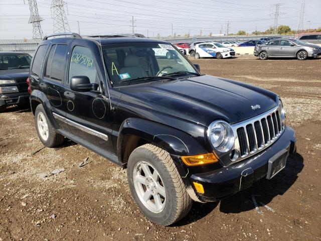 1J8GL58K36W157643 - 2006 JEEP LIBERTY LIMITED BLACK photo 1