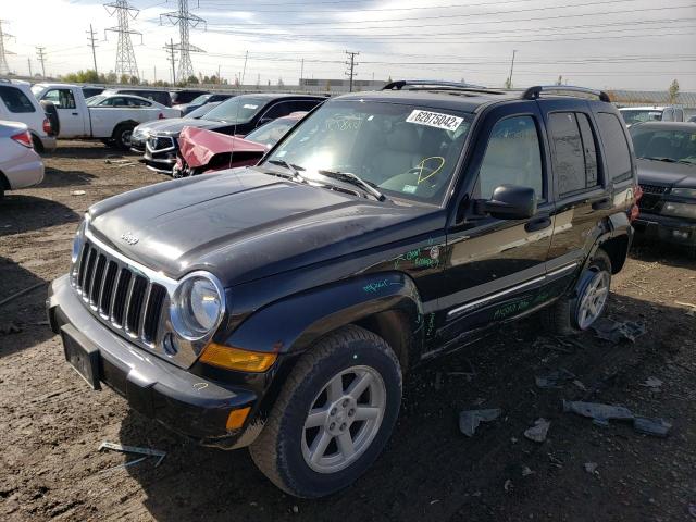 1J8GL58K36W157643 - 2006 JEEP LIBERTY LIMITED BLACK photo 2