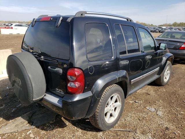 1J8GL58K36W157643 - 2006 JEEP LIBERTY LIMITED BLACK photo 4