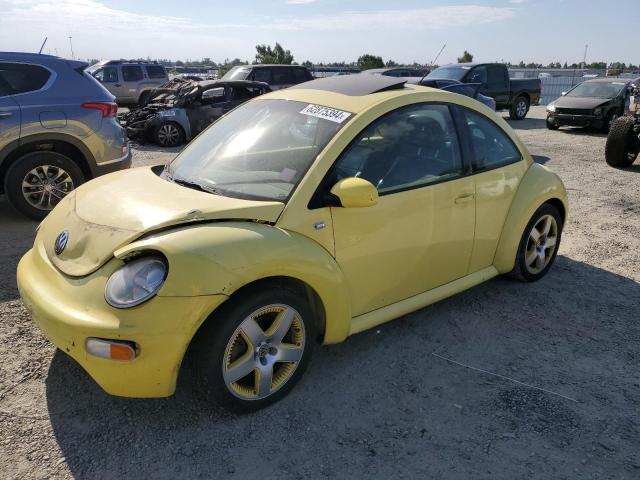 3VWED21C71M481228 - 2001 VOLKSWAGEN NEW BEETLE GLS SPORT YELLOW photo 1