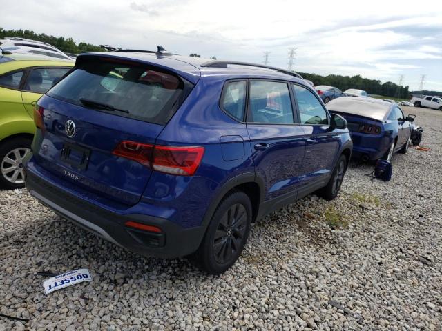 3VVDX7B27PM353526 - 2023 VOLKSWAGEN TAOS S BLUE photo 3