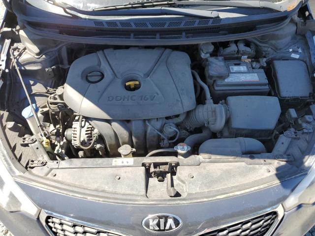 KNAFX4A68E5097648 - 2014 KIA FORTE LX BLUE photo 11