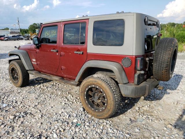 1J4GB59167L203558 - 2007 JEEP WRANGLER SAHARA BURGUNDY photo 2